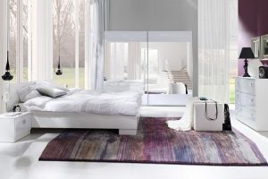 Sypialnia Lux Stripes - biała